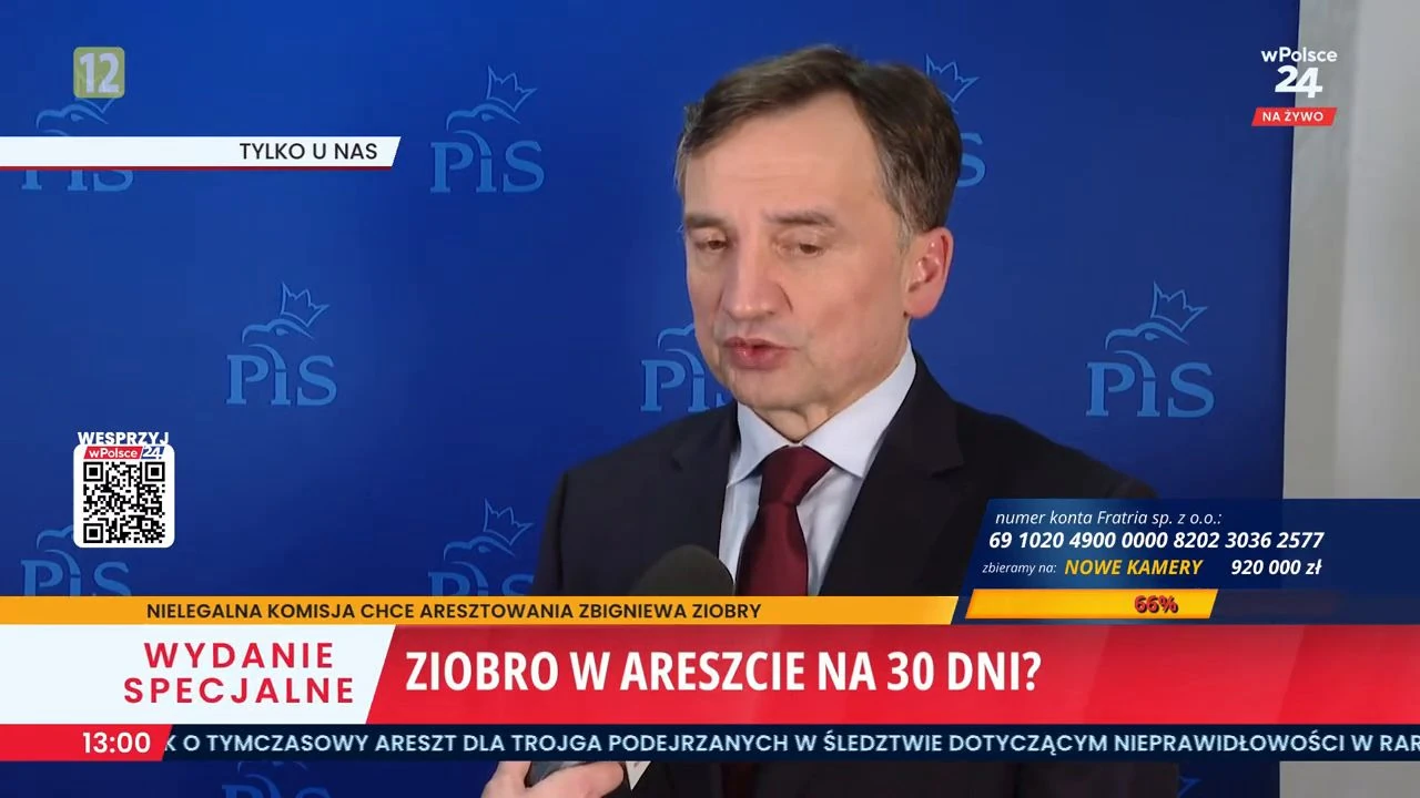 Jest decyzja w sprawie Zbigniewa Ziobry. Kto głosował przeciwko aresztowaniu byłego ministra?