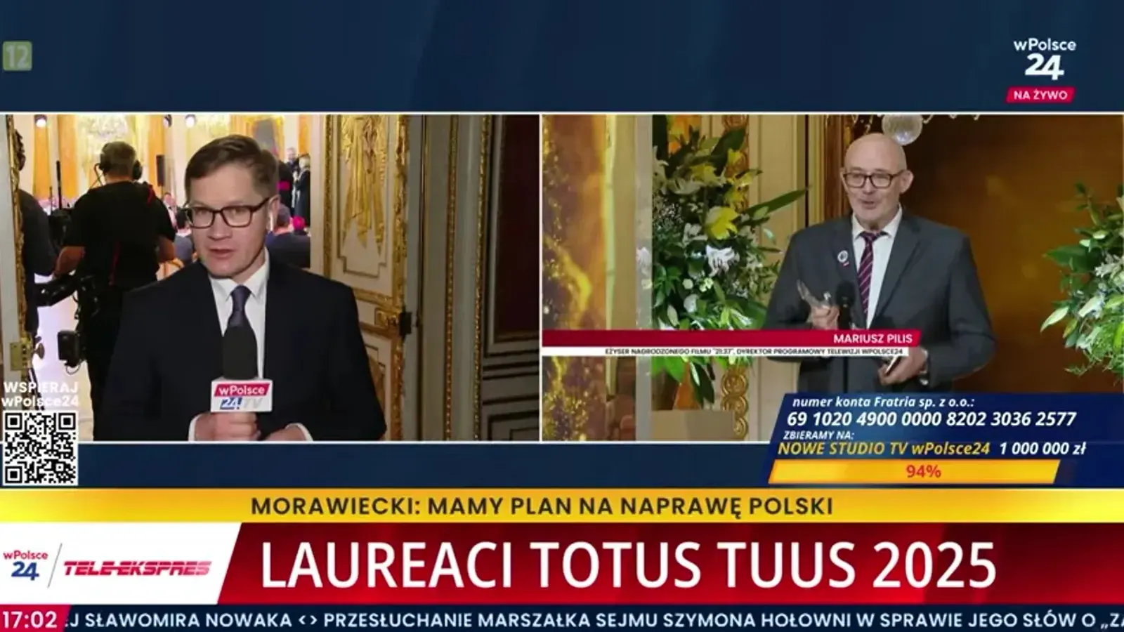 Totus Tuus dla filmu „21.37”. Szef programowy telewizji wPolsce24 nagrodzony