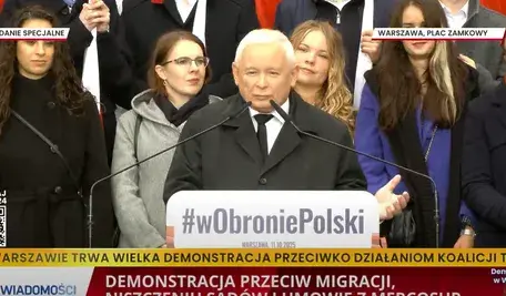 Prezes PiS wezwał uczestników do sprzeciwu wobec paktu migracyjnego i umowy z Mercosurem, mówiąc o konieczności powiedzenia rządzącym „do widzenia”.