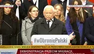 Prezes PiS wezwał uczestników do sprzeciwu wobec paktu migracyjnego i umowy z Mercosurem, mówiąc o konieczności powiedzenia rządzącym „do widzenia”.
