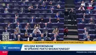 Posiedzenie europarlamentu. Europosłowie decydują o pakcie migracyjnym