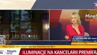Iluminacja na budynku Kancelarii Premiera z hasłami krytykującymi rząd Donalda Tuska.