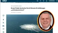 Uśmiechnięty ekspert CDU Juergen Hardt tak mocno wspiera Ukrainę, że chce bezwzględnie ścigać jej żołnierzy. W tle artykuł z Die Welt, w którym redakcja opisuje, że Kreml jest bardzo zadowolony z niemieckiego śledztwa