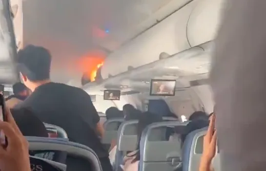 Coraz więcej pożarów przez baterie. Tym razem ogień wybuchł na pokładzie samolotu!