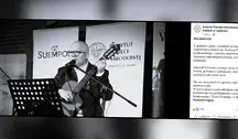 Zdjęcie przedstawiające Andrzeja Kołakowskiego w czasie jednego z koncertów