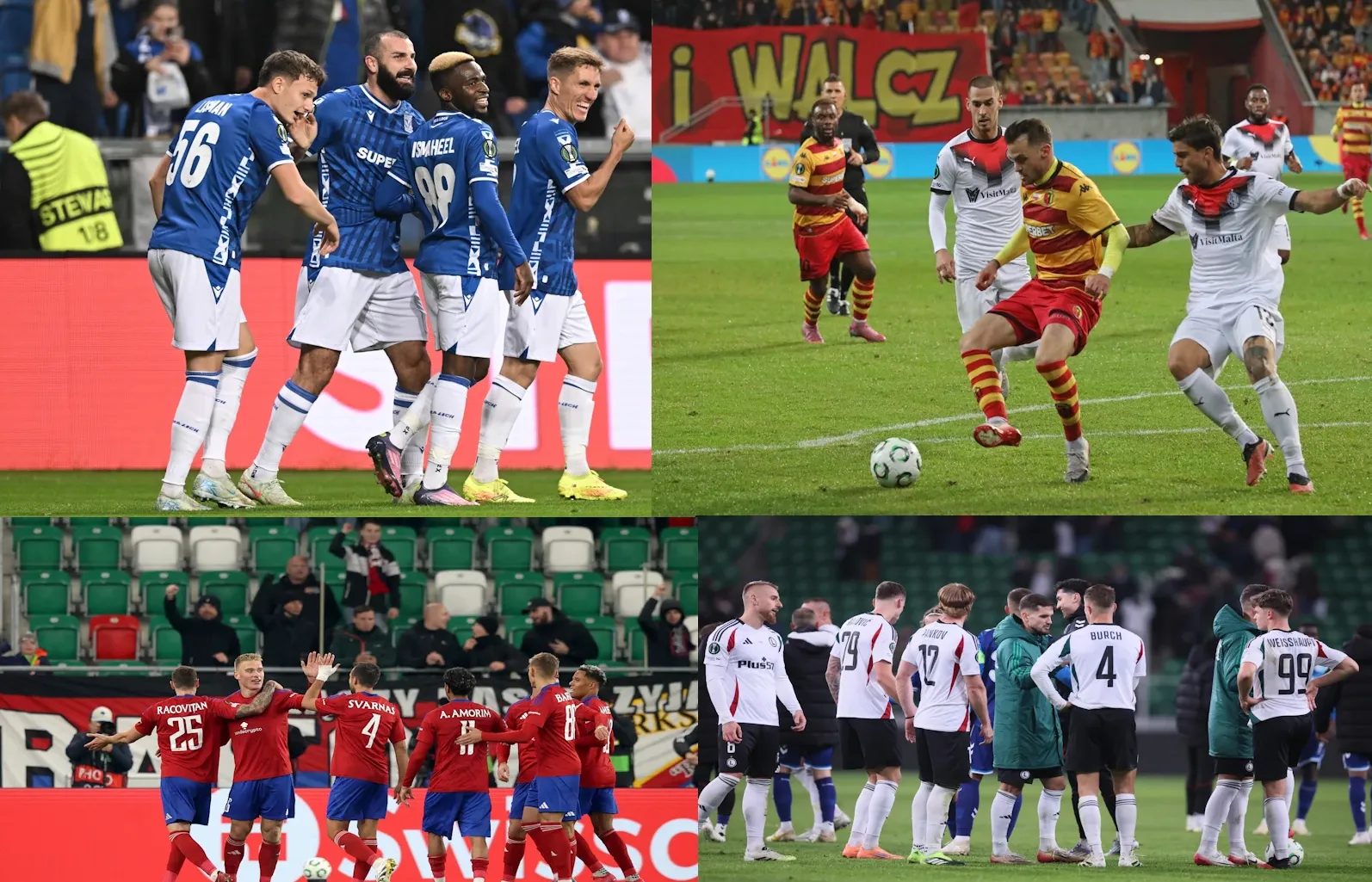 Polacy w Lidze Konferencji: mocny Lech, skuteczna Jaga, pewny Raków i słaba Legia