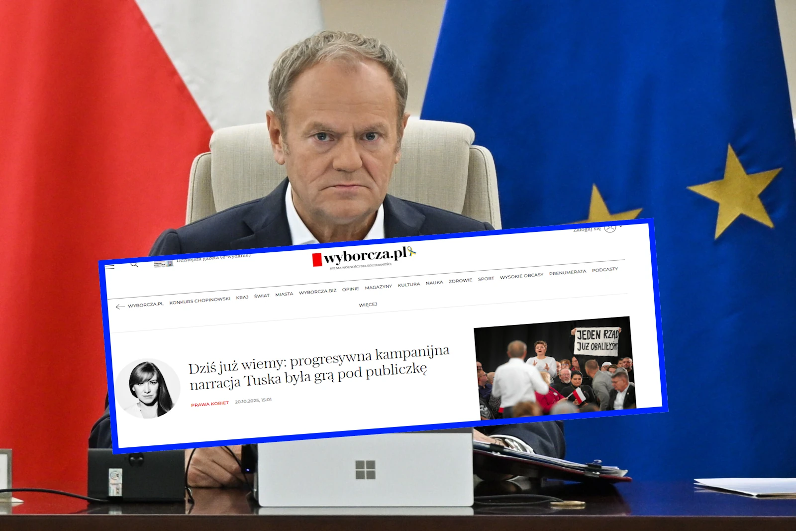 Nawet wojujące feministki z "Wyborczej" mają dość Tuska. "Grał pod publiczkę"