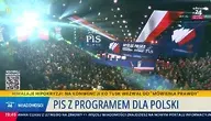 Pełna sala na konwencji PiS w Katowicach. Wielka energia, biało-czerwone flagi, czołowi politycy partii