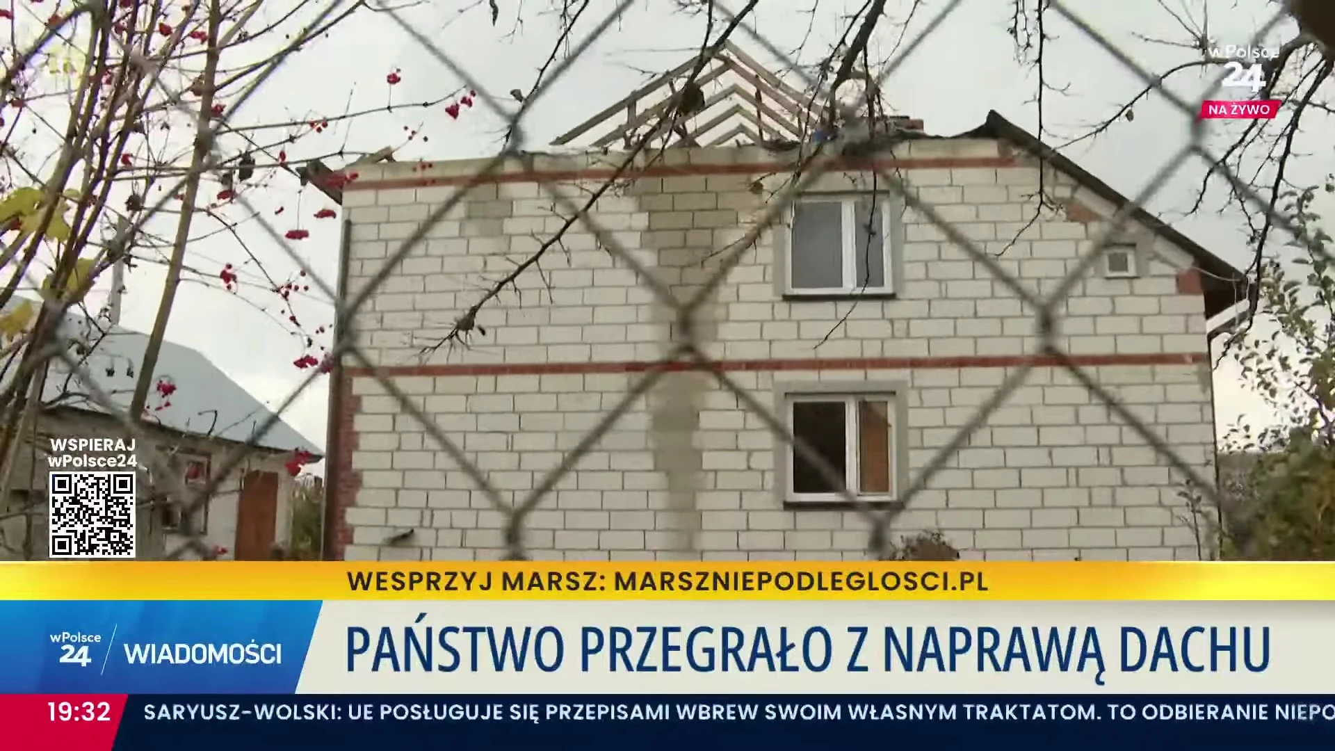 Mieszkańcy Wyryk zostali sami. Rakieta zniszczyła ich dom, a państwo wciąż milczy
