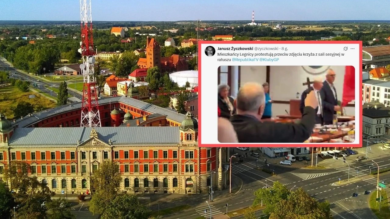 „Lewactwo! Jesteście gorsi od komunistów!’ – burzliwa sesja w Legnicy. Poszło o usunięty przez prezydenta z KO krzyż