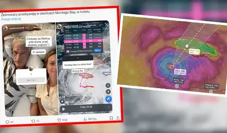 Jamajka szykuje się na uderzenie huraganu Melissa, jednego z najsilniejszych w ostatnich latach. Na wyspie przebywają Michał Żebrowski z rodziną. Aktor relacjonuje w sieci, jak wygląda sytuacja w hotelu, podczas gdy wiatr osiąga prędkość ponad 250 km/h.