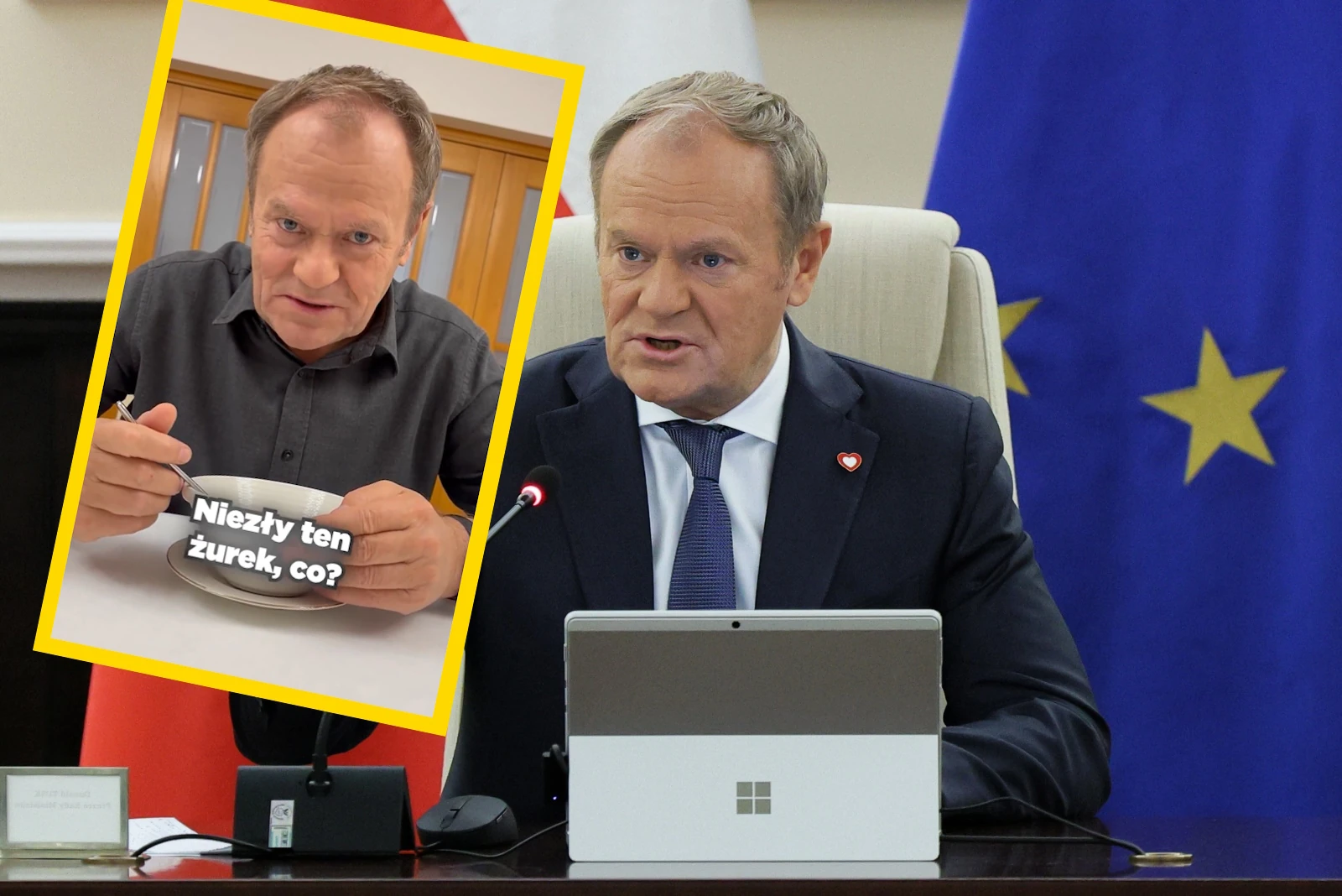 Żenujące! Tusk chciał być zabawny? Zrobił to żurkiem i wrzucił do sieci