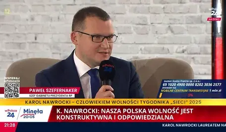 Paweł Szefernaker w rozmowie z Marcinem Wikło po gali Człowiek Wolności tygodnika Sieci