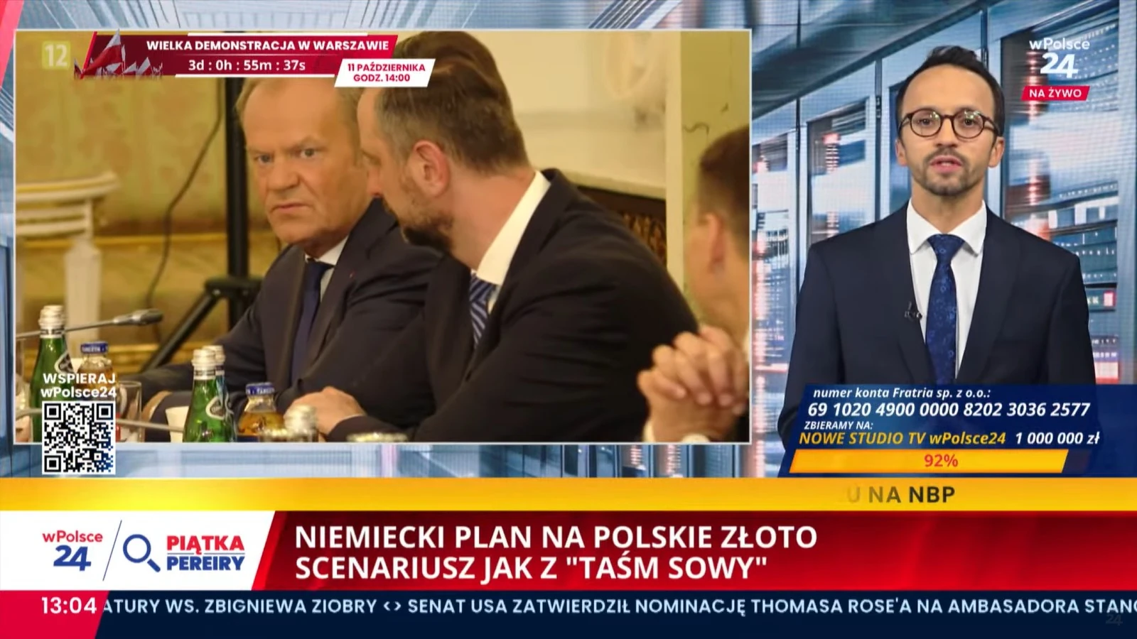 Samuel Pereira: Czy rząd szykuje skok na Narodowy Bank Polski? Niemiecki dziennikarz radzi Tuskowi, jak „usunąć Glapińskiego i sięgnąć po złoto”