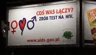 Test na HIV, AIDS, kampania plakatowa, listopad 2014 roku. Tło do nowej metody leczenia wirusa