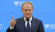 Warszawa, 07.10.2025. Premier Donald Tusk podczas wspólnej konferencji prasowej z premier Litwy po spotkaniu w Kancelarii Prezesa Rady Ministrów w Warszawie, 7 bm