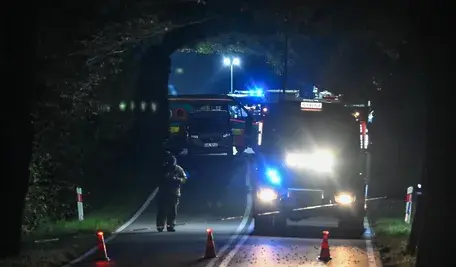 Miejsce tragicznego wypadku w Łebieńskiej Hucie, w którym zginął 10-letni chłopiec. Sprawca był pijany i pod wpływem narkotyków
