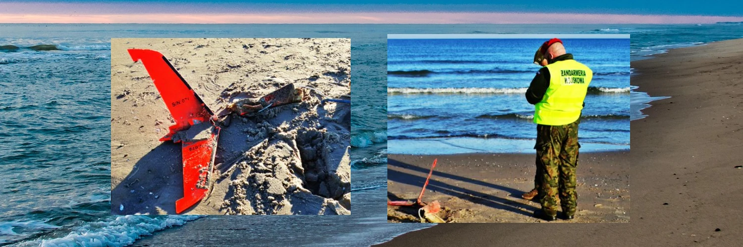Szczątki tajemniczego drona na plaży w Ustce. Wojsko zdradziło co to było