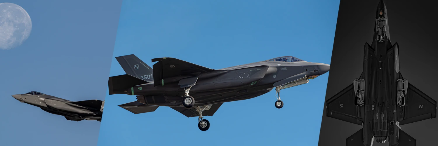To trzeba zobaczyć! Amerykański fotograf pokazał zdjęcia polskich F-35!