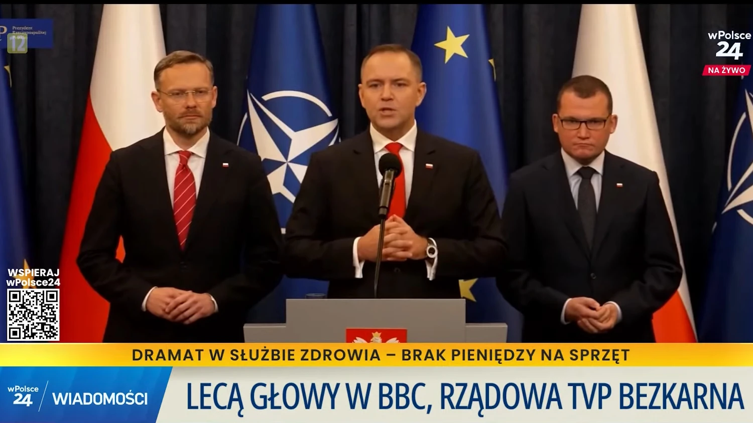 Rządowa telewizja kolportuje kłamstwa na temat prezydenta
