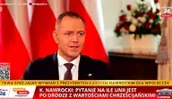 Prezydent Karol Nawrocki w czasie wywiadu dla telewizji wPolsce24