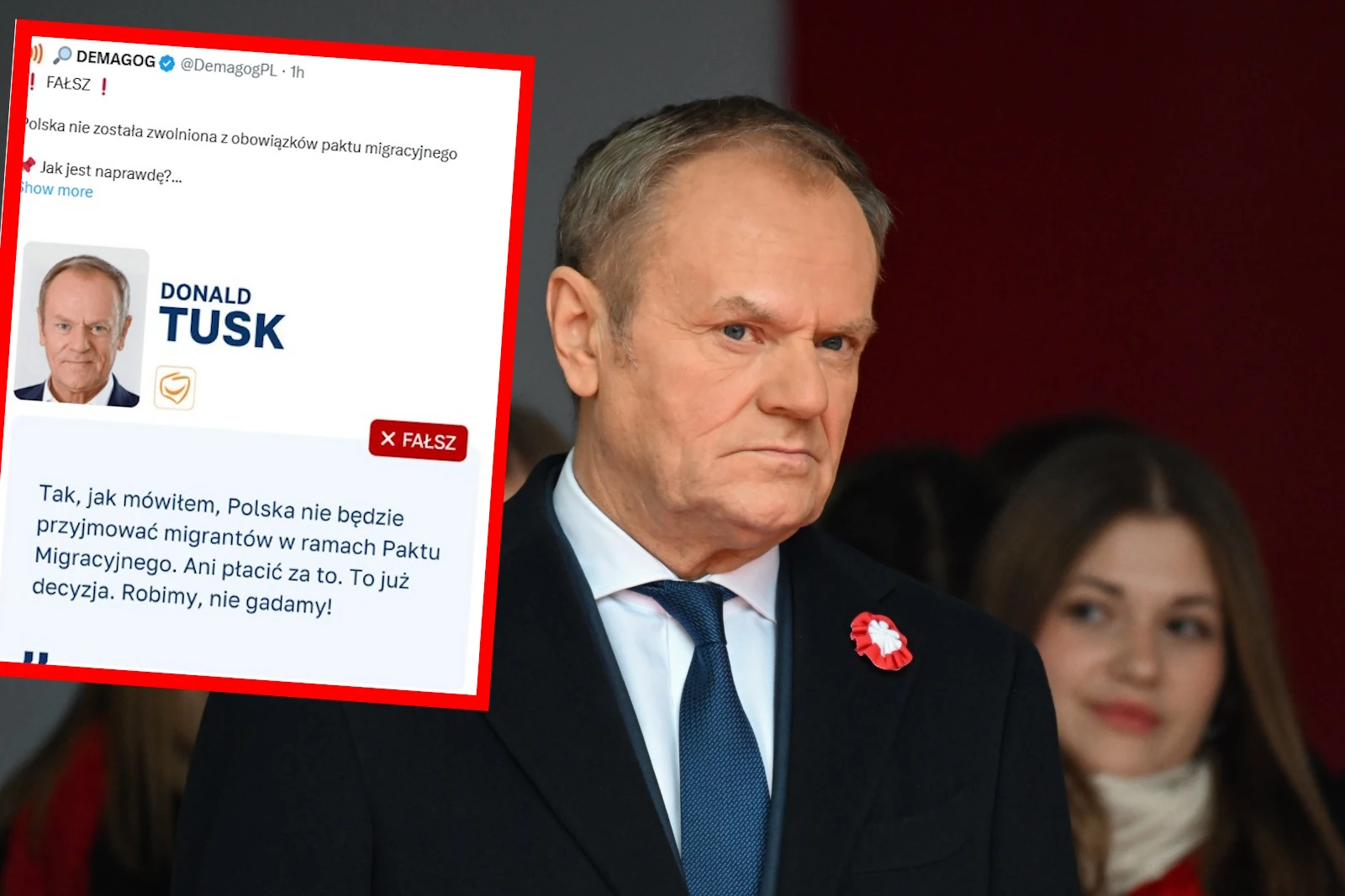 Nawet liberalni dziennikarze wiedzą, iż Tusk oszukuje Polaków w sprawie paktu migracyjnego. Demagog obnażył łgarstwa premiera