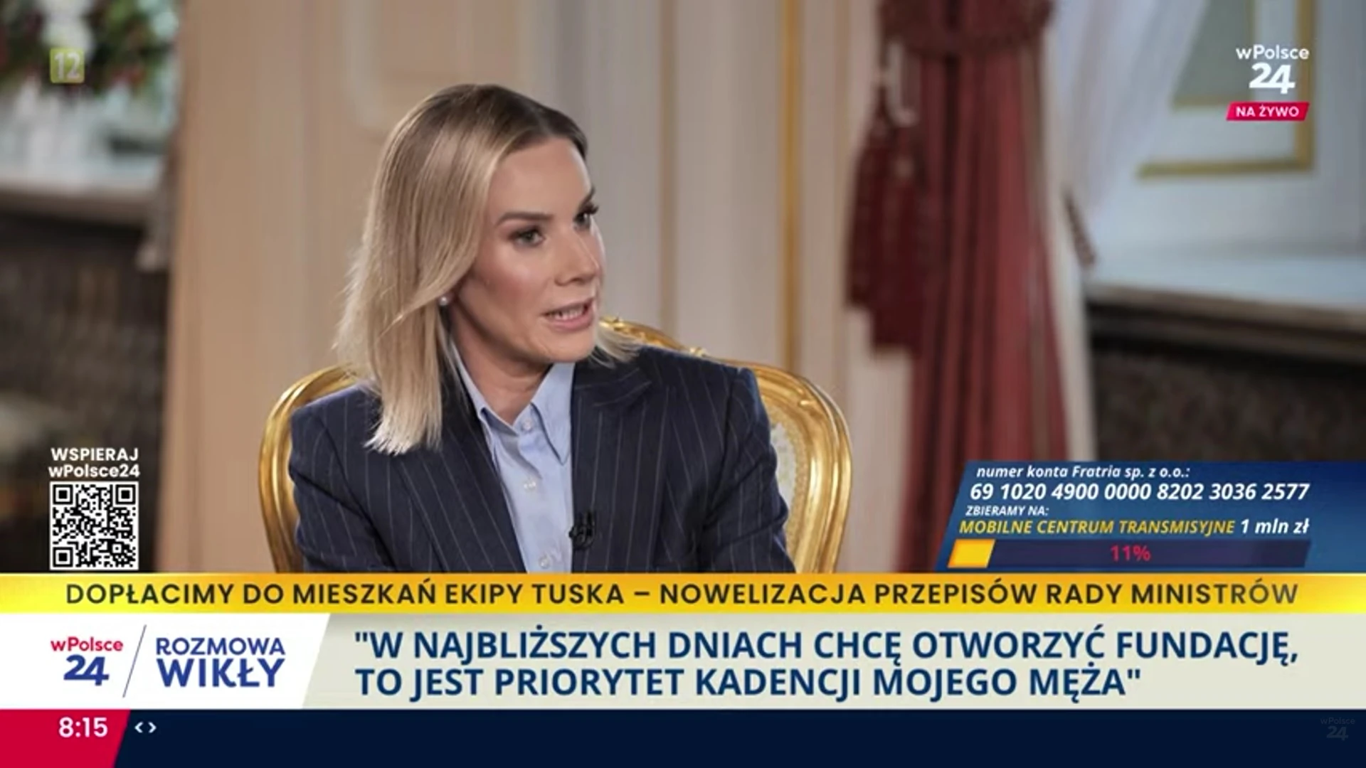 Marta Nawrocka szczerze o życiu w Pałacu. “Mój mąż to tytan pracy”
