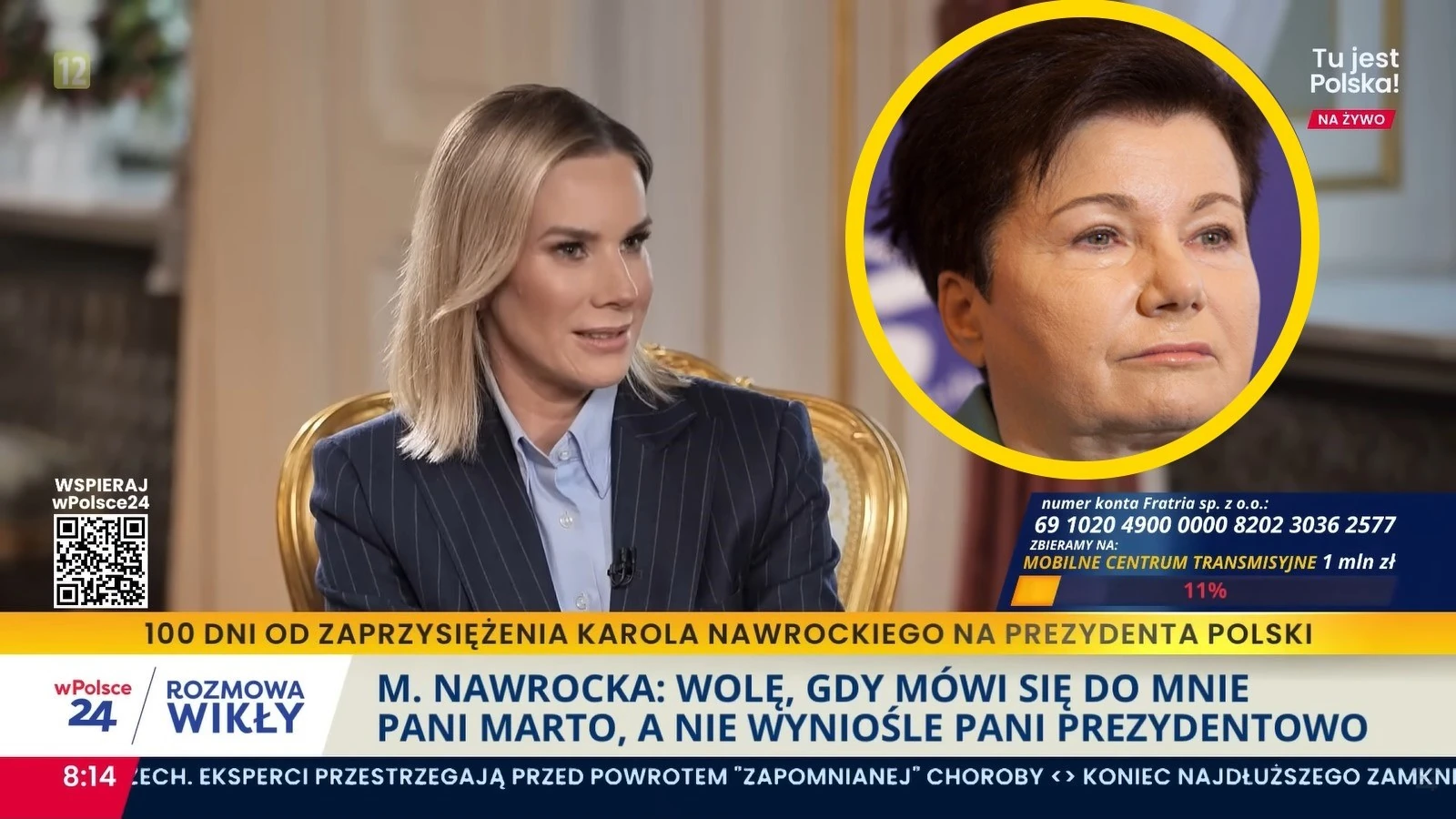 Koleżanka Tuska złośliwie o Marcie Nawrockiej. W tle Kwaśniewska i wywiad z wPolsce24