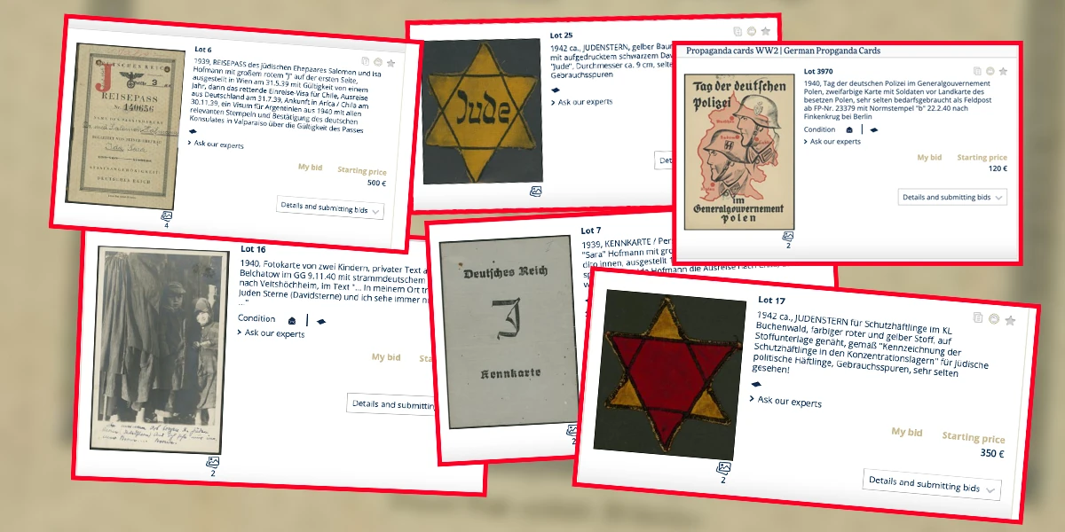 Na taki pomysł wpaść mogli tylko Niemcy! Będą sprzedawać dokumenty i rzeczy osobiste ofiar Holokaustu