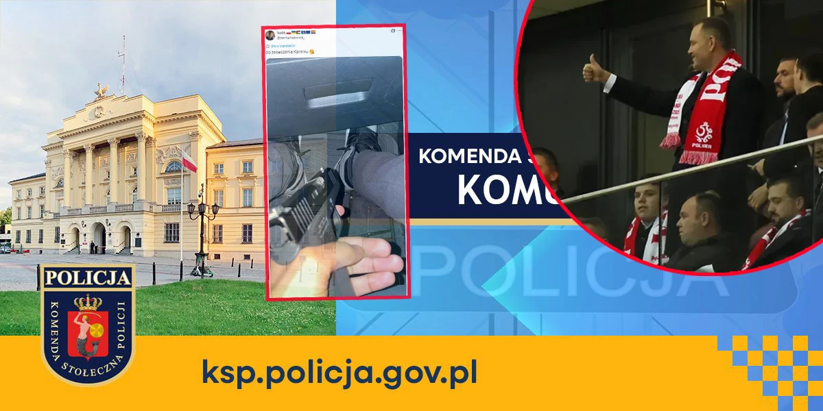 Jest reakcja policji w sprawie gróźb karalnych wobec prezydenta RP. Ujęto podejrzanego