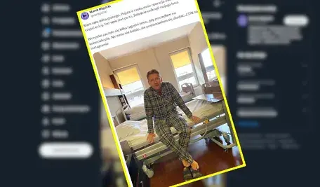 Marek Migalski wyznał, że zdiagnozowano u niego raka. Zdjęcie ze szpitala zamieścił na portalu x.com