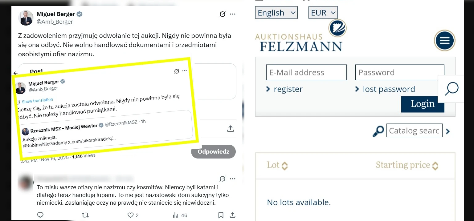 Co za bezczelność. Skandaliczne słowa ambasadora Niemiec po aferze z aukcją przedmiotów ofiar II wojny światowej