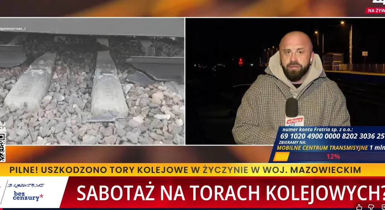 Eksplozja na torach. Próbowano wykoleić pociąg pod Garwolinem?