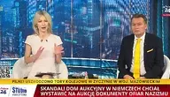 Magdalena Ogóek w studiu programu telewizyjnego