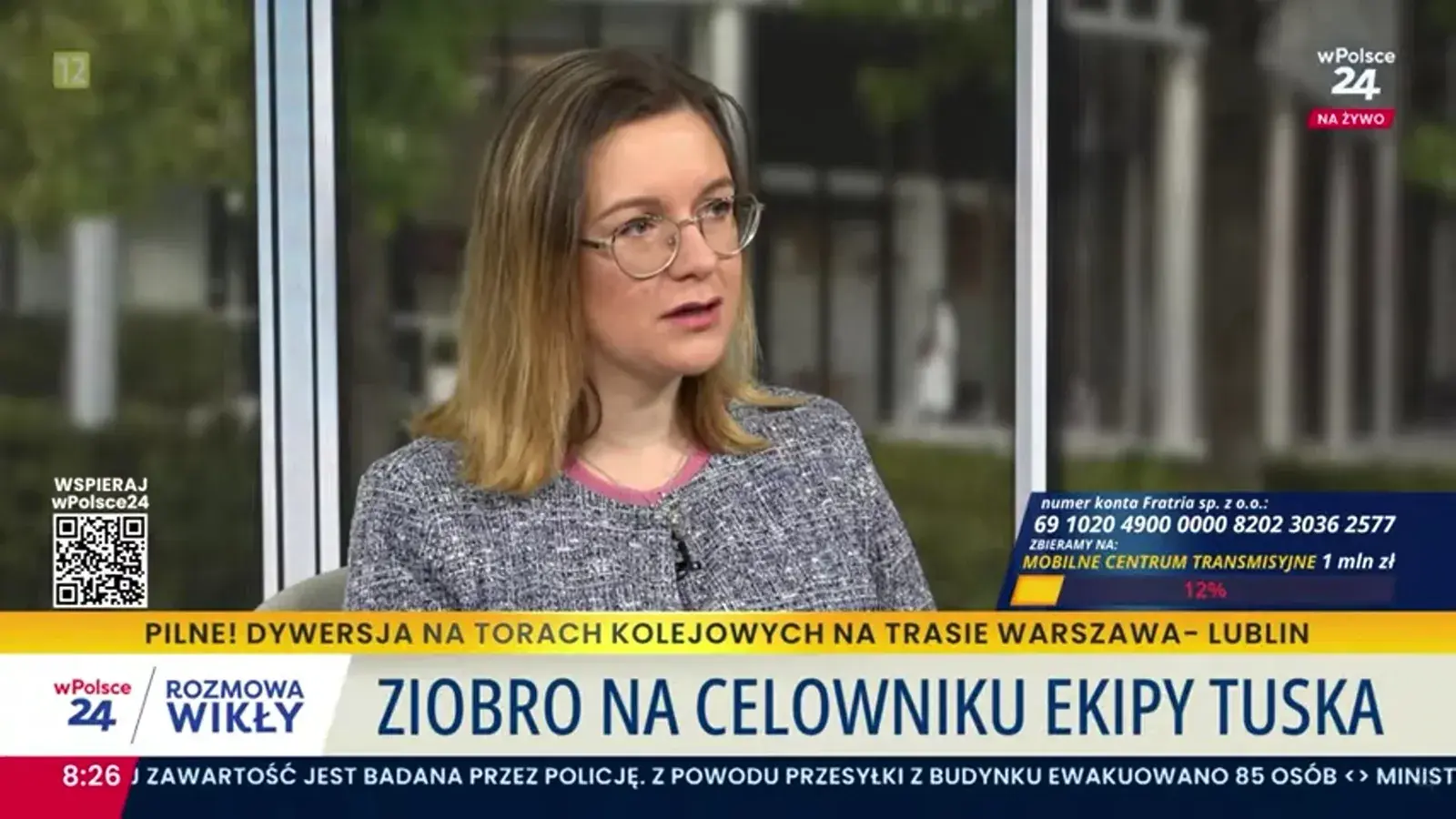 Pierwszy od 100 lat akt sabotażu na polskiej kolei. Paulina Matysiak: „Komunikacja rządu zawiodła”