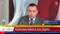 Dziennikarz telewizji wPolsce24 Szymon Szereda odpowiada na wiadomość od widza. Dziennikarz ostro