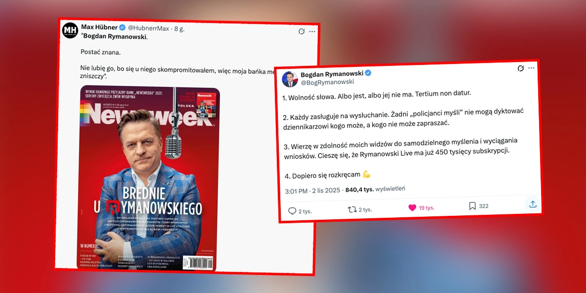 Redaktor Rymanowski odpowiada lewackim hejterom: Żadni „policjanci myśli” nie mogą dyktować kogo mogę zapraszać