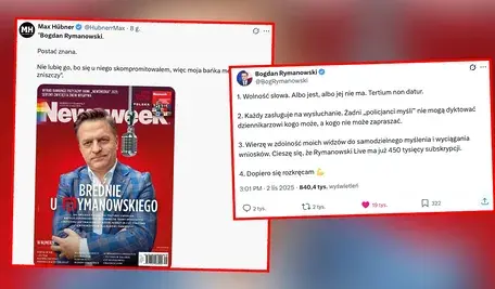 Tygodnik Newsweek﻿ zaatakował Bogdana Rymanowskiego za zapraszanie na swój kanał kontrowersyjnych gości z poglądami antynaukowymi i teoriami spiskowymi. Dziennikarz odpowiada, że broni wolności słowa i nie zamierza zmieniać swojego stylu.