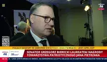 Senator Grzegorz Bierecki laureatem nagrody Towarzystwa Patriotycznego