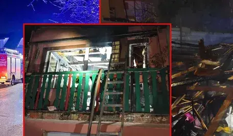 Pożar budynku mieszkalnego w Rumi. Dwie osoby i pies straciły życie