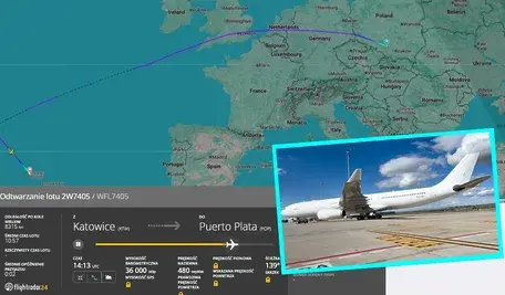 Airbus A330 nie doleciał jeszcze nie doleciał na Dominikanę, po przymusowym lądowaniu na Azorach