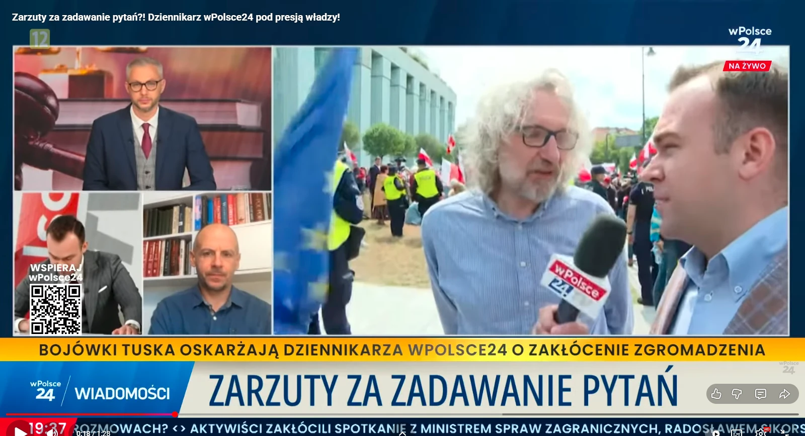 Dziennikarz wPolsce24 z zarzutami za… zadawanie pytań. Skandaliczna sprawa trafi do Rzecznika Praw Obywatelskich