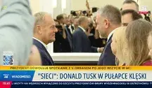 Donald Tusk ze swoim ulubionym ministrem Waldemarem Żurkiem na posiedzeniu rządu. To dwie twarze nienawiści i bezprawia