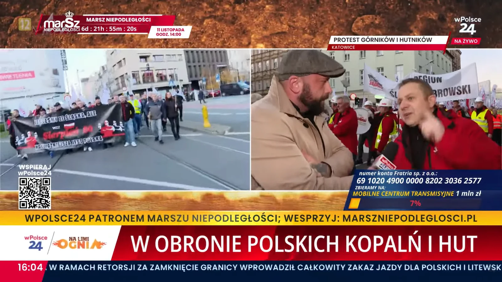 Wielki protest w Katowicach. „Donald Tusk, gdzie twój mózg”