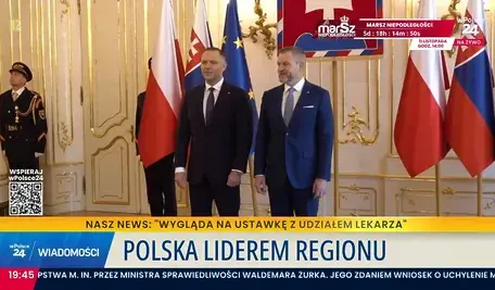Prezydent Karol Nawrocki spotkał się z prezydentem Słowacji Peterm Pellegrinim. Spotkanie odbyło się w Bratysławie, gdzie Nawrocki przyleciał na zaproszenie władz Słowacji