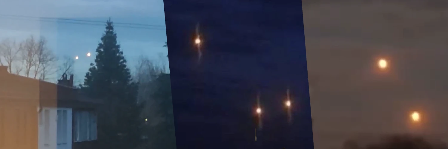 Tajemnicze światła na niebie. Widziano je w całej Polsce