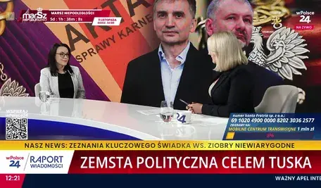 Karolina Święcicka w studiu telewizyjnym opowiada o skutkach śledztwa w sprawie Funduszu Sprawiedliwości i braku pomocy dla ofiar przemocy.