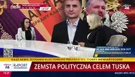 Karolina Święcicka w studiu telewizyjnym opowiada o skutkach śledztwa w sprawie Funduszu Sprawiedliwości i braku pomocy dla ofiar przemocy.