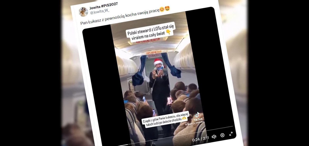 Film polskiego stewarda z LOT-u podbija internet. Ten viral wciąż się rozkręca