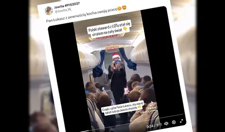 Pan Łukasz, steward z LOT-u rozbił bank, dał wspaniały występ